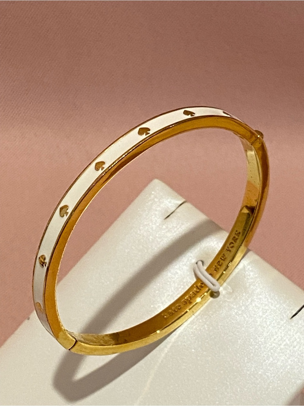 Kate Spade White Hinged Bracelet
